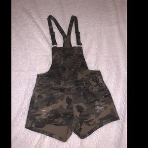 Camo Short Overalls